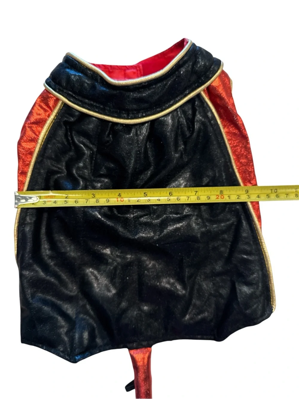 Two- Piece Metallic Red and Black Devil Dog Costume Size Small
